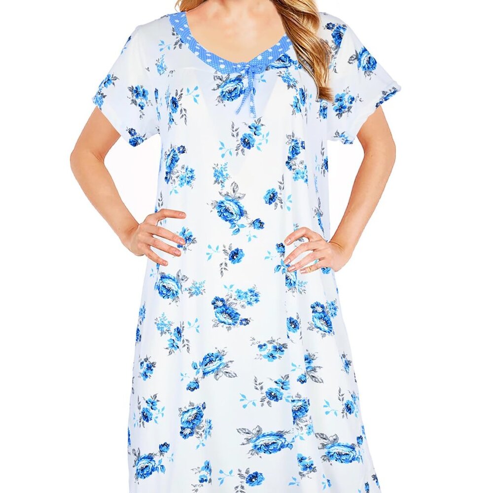 JEFFRICO Womens Nightgowns Sleepwear Soft Pajama Dress Nightshirts & Sleepshirts